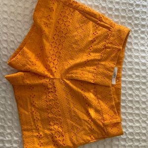 Tailored lace shorts